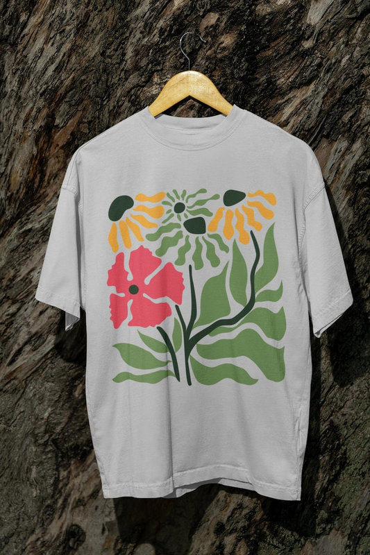 Boho Daisy Retro Floral Wildflower Graphic T-Shirt